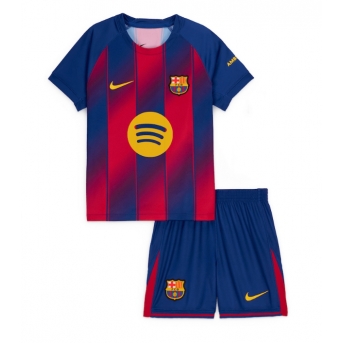 Billige Fotballdrakt Barcelona Replika Hjemmedraktsett Barn 2025-26 Kortermet (med bukser)